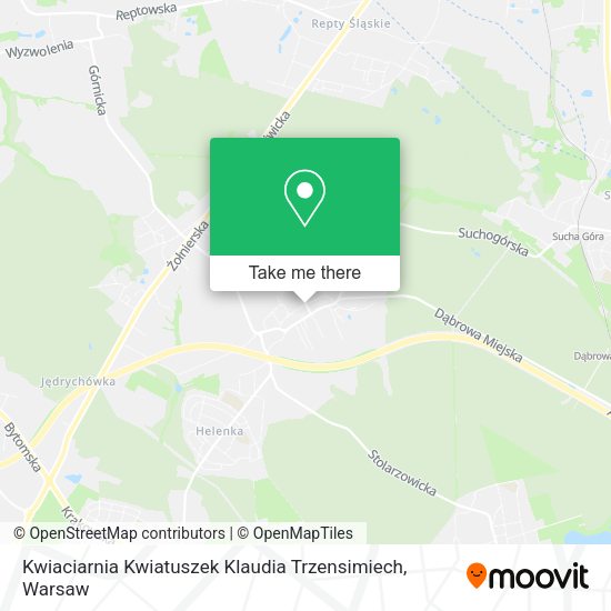 Kwiaciarnia Kwiatuszek Klaudia Trzensimiech map