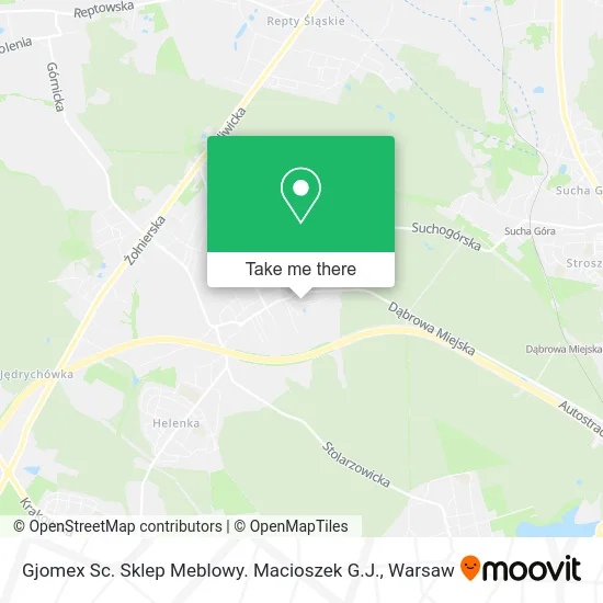 Карта Gjomex Sc. Sklep Meblowy. Macioszek G.J.