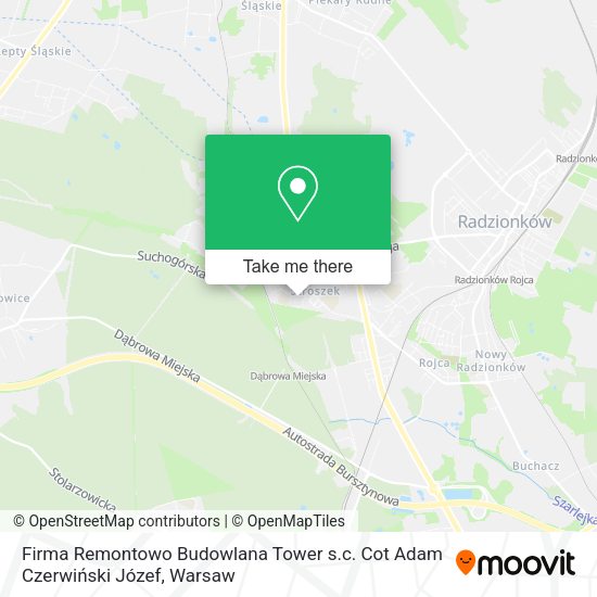 Firma Remontowo Budowlana Tower s.c. Cot Adam Czerwiński Józef map
