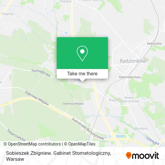 Sobieszek Zbigniew. Gabinet Stomatologiczny map