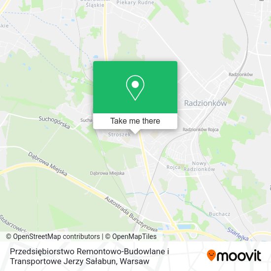 Przedsiębiorstwo Remontowo-Budowlane i Transportowe Jerzy Sałabun map