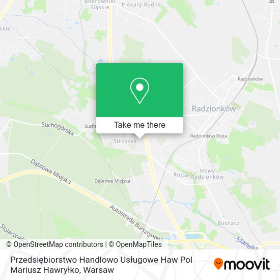 Przedsiębiorstwo Handlowo Usługowe Haw Pol Mariusz Hawryłko map