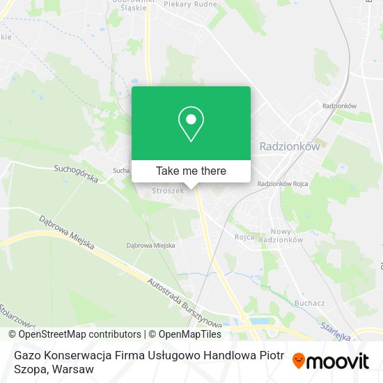 Gazo Konserwacja Firma Usługowo Handlowa Piotr Szopa map