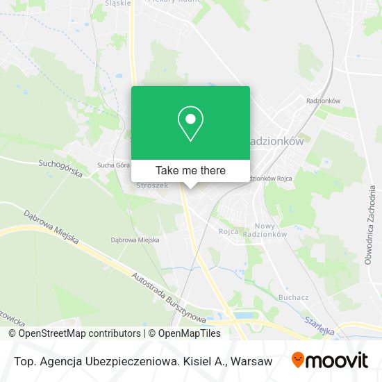 Top. Agencja Ubezpieczeniowa. Kisiel A. map