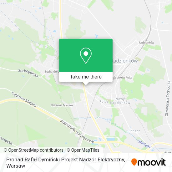 Pronad Rafał Dymiński Projekt Nadzór Elektryczny map