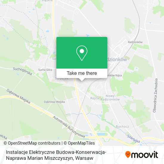 Instalacje Elektryczne Budowa-Konserwacja-Naprawa Marian Miszczyszyn map