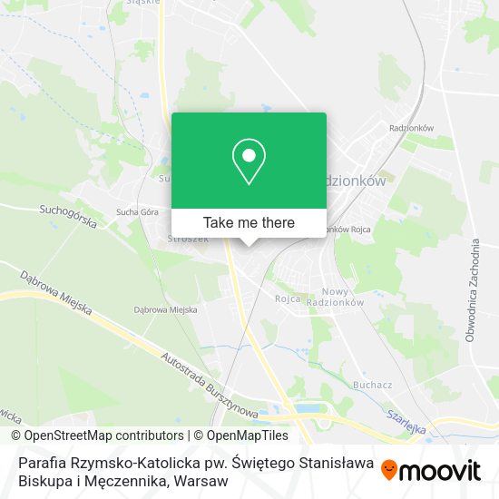 Parafia Rzymsko-Katolicka pw. Świętego Stanisława Biskupa i Męczennika map