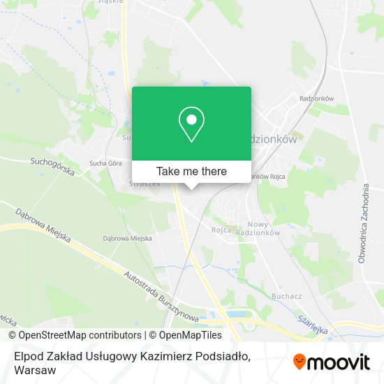 Elpod Zakład Usługowy Kazimierz Podsiadło map