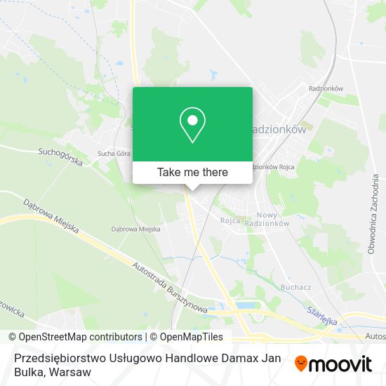 Przedsiębiorstwo Usługowo Handlowe Damax Jan Bulka map