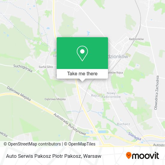 Auto Serwis Pakosz Piotr Pakosz map