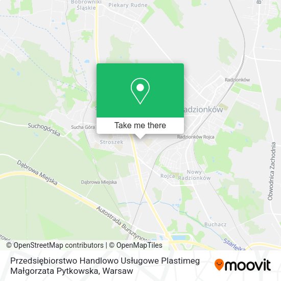 Przedsiębiorstwo Handlowo Usługowe Plastimeg Małgorzata Pytkowska map