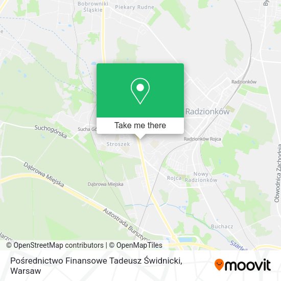 Pośrednictwo Finansowe Tadeusz Świdnicki map