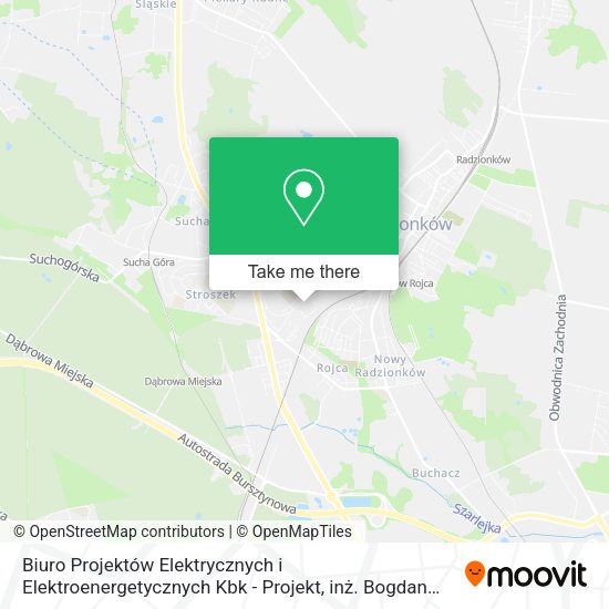 Biuro Projektów Elektrycznych i Elektroenergetycznych Kbk - Projekt, inż. Bogdan Kwiecień map