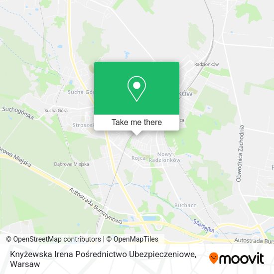 Knyżewska Irena Pośrednictwo Ubezpieczeniowe map