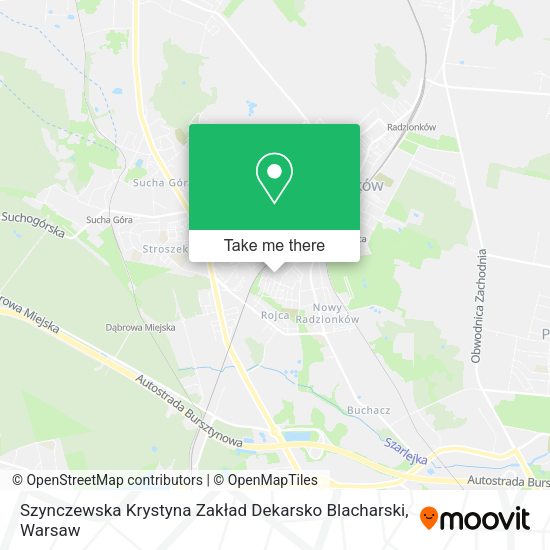 Szynczewska Krystyna Zakład Dekarsko Blacharski map