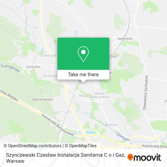 Карта Szynczewski Czesław Instalacja Sanitarna C o i Gaz