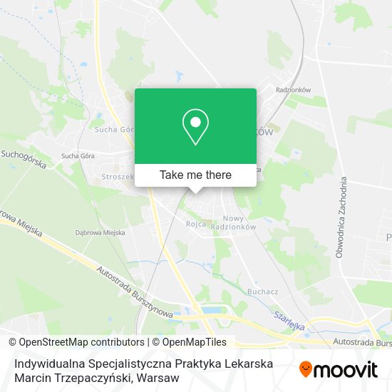 Indywidualna Specjalistyczna Praktyka Lekarska Marcin Trzepaczyński map