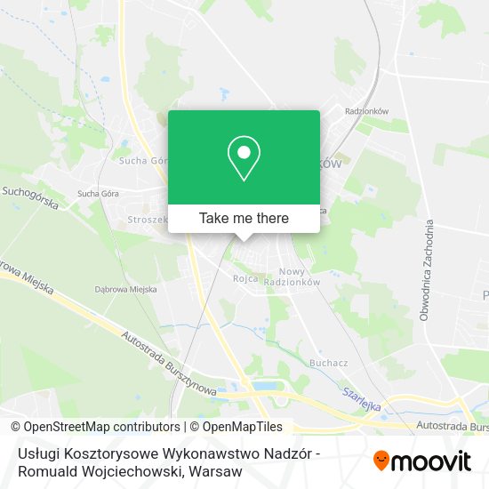 Usługi Kosztorysowe Wykonawstwo Nadzór - Romuald Wojciechowski map