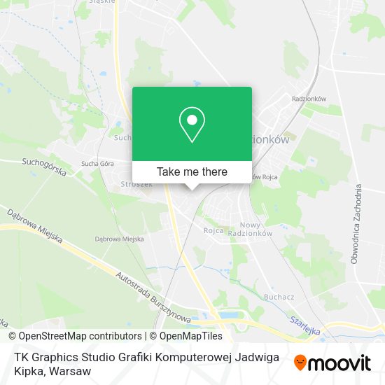 TK Graphics Studio Grafiki Komputerowej Jadwiga Kipka map