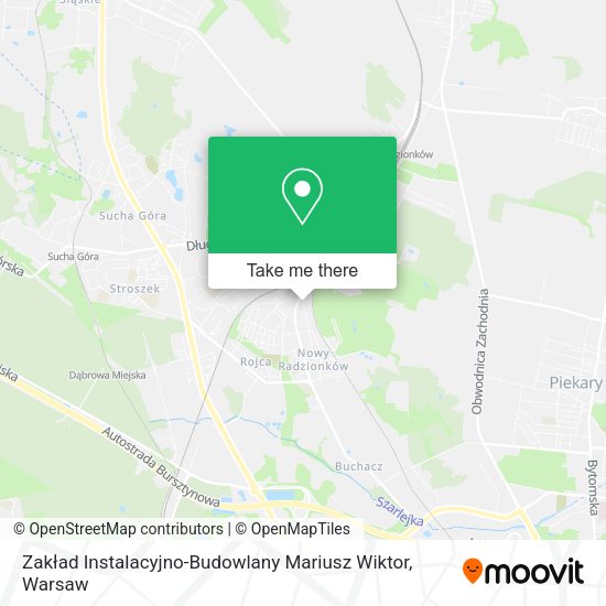 Zakład Instalacyjno-Budowlany Mariusz Wiktor map