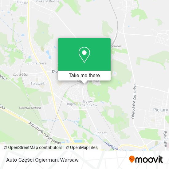 Auto Części Ogierman map