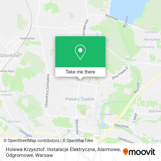 Holewa Krzysztof. Instalacje Elektryczne, Alarmowe, Odgromowe map