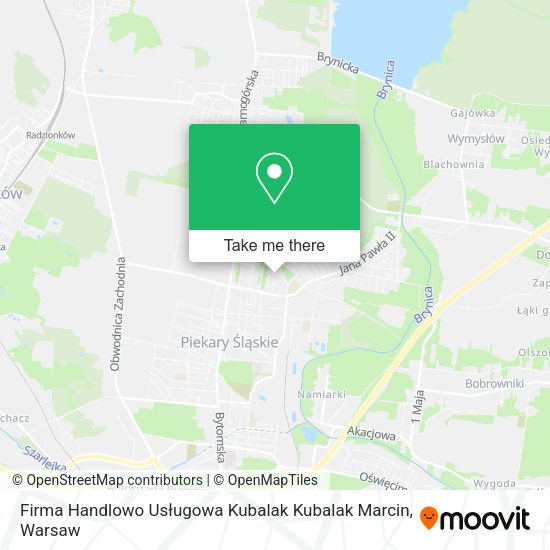 Firma Handlowo Usługowa Kubalak Kubalak Marcin map