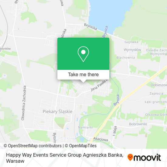 Happy Way Events Service Group Agnieszka Banka map