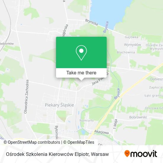 Карта Ośrodek Szkolenia Kierowców Elpiotr