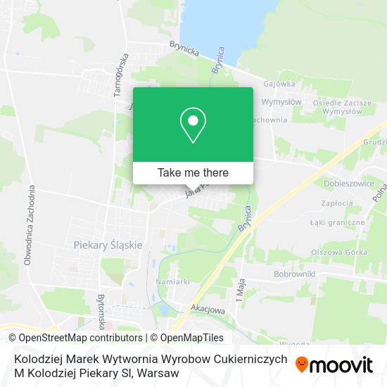 Kolodziej Marek Wytwornia Wyrobow Cukierniczych M Kolodziej Piekary Sl map