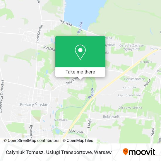 Całyniuk Tomasz. Usługi Transportowe map