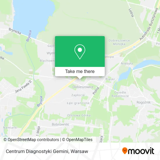 Карта Centrum Diagnostyki Gemini