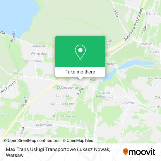 Max Trans Usługi Transportowe Łukasz Nowak map