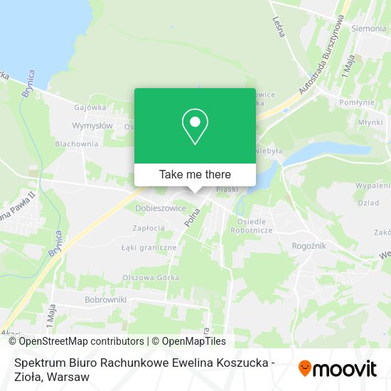 Spektrum Biuro Rachunkowe Ewelina Koszucka - Zioła map