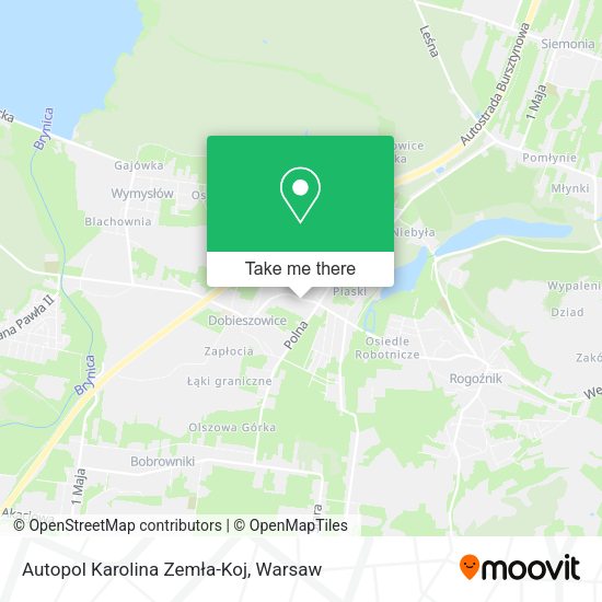 Autopol Karolina Zemła-Koj map