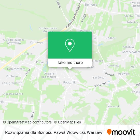 Rozwiązania dla Biznesu Paweł Wdowicki map