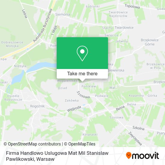 Firma Handlowo Uslugowa Mat Mil Stanislaw Pawlikowski map