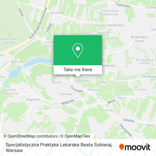 Specjalistyczna Praktyka Lekarska Beata Sobieraj map