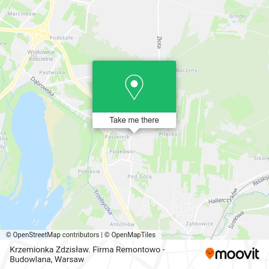 Krzemionka Zdzisław. Firma Remontowo - Budowlana map