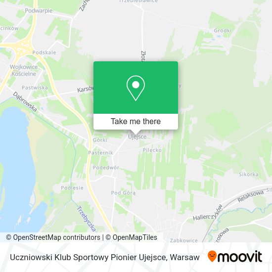 Uczniowski Klub Sportowy Pionier Ujejsce map