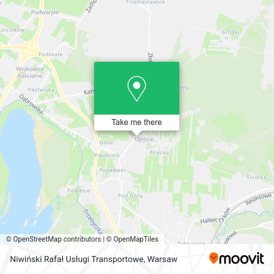 Niwiński Rafał Usługi Transportowe map