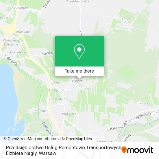 Przedsiębiorstwo Usług Remontowo Transportowych Elżbieta Nagły map