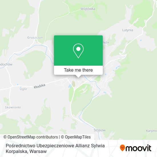 Pośrednictwo Ubezpieczeniowe Allianz Sylwia Korpalska map