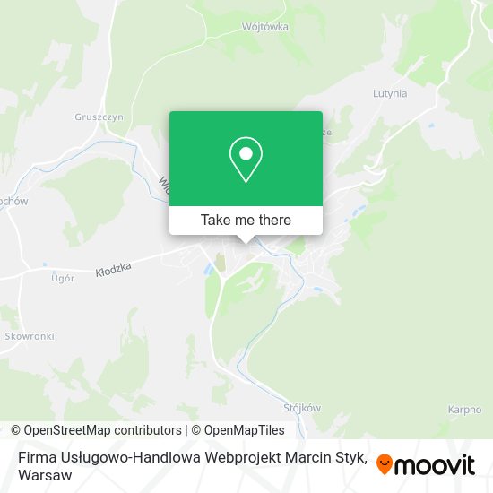 Firma Usługowo-Handlowa Webprojekt Marcin Styk map