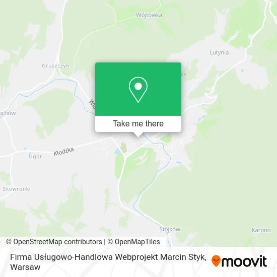 Карта Firma Usługowo-Handlowa Webprojekt Marcin Styk