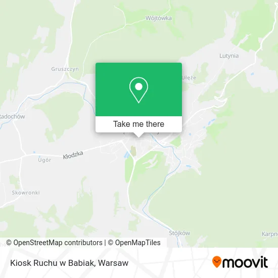 Карта Kiosk Ruchu w Babiak