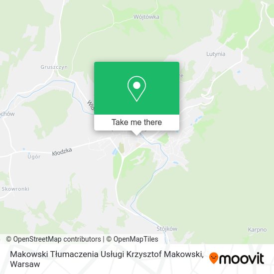 Makowski Tłumaczenia Usługi Krzysztof Makowski map