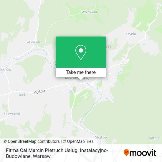 Firma Cal Marcin Pietruch Usługi Instalacyjno-Budowlane map