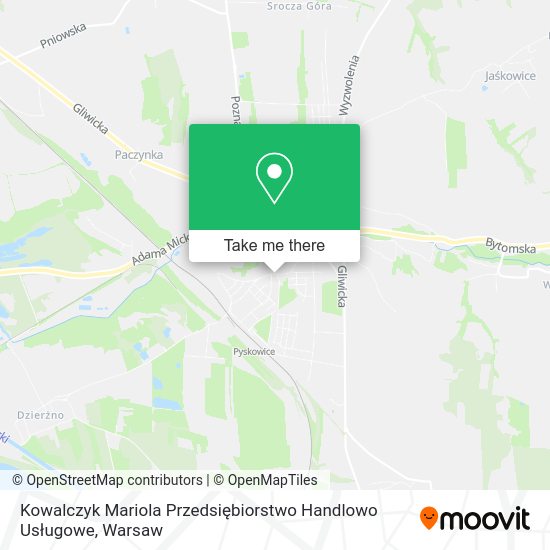 Kowalczyk Mariola Przedsiębiorstwo Handlowo Usługowe map