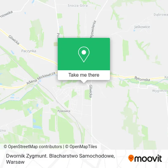 Карта Dwornik Zygmunt. Blacharstwo Samochodowe